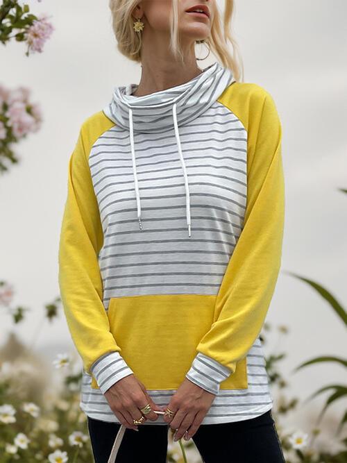 Sonia Striped Drawstring Long Sleeve Sweater - Vestir en Moda
