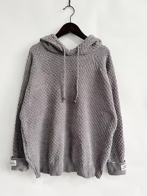 Damarys Drawstring Long Sleeve  Hooded Sweater