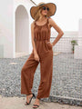 Beba Round Neck Sleeveless Jumpsuits with