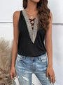 Fernanda Crisscross V-Neck Tank