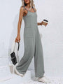 Desiree Tie-Shoulder Wide Leg Jumpsuits with Pockets
