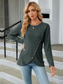 Tatiana Round Neck Long Sleeve Blouse