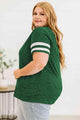 Vanessa Plus Size Striped V-Neck T-Shirt
