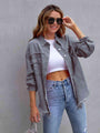 Esperanza Distressed Drop Shoulder Jacket