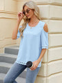 Teresa Cold Shoulder Half Sleeve Blouse