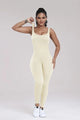 Yuddy Wide Strap Sleeveless Active Jumpsuits
