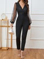 Arlet Plunge Long Sleeve Jumpsuit - Vestir en Moda
