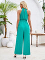 Vivi Ruched Slit Tied Sleeveless Jumpsuits
