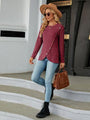 Tatiana Round Neck Long Sleeve Blouse
