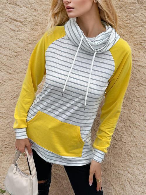 Sonia Striped Drawstring Long Sleeve Sweater - Vestir en Moda