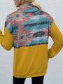 Rosa Geometric Drawstring Long-Sleeve Sweater - Vestir en Moda