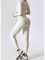 Leatris Square Neck Long Sleeve Sports Jumpsuits