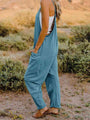Carolina Double Take  V-Neck Sleeveless Jumpsuits