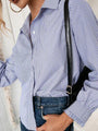 Magda Striped Button Up Long Sleeve Shirt