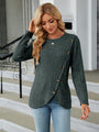 Tatiana Round Neck Long Sleeve Blouse