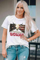 Vianny AMERICAN WOMAN Graphic Round Neck Tees