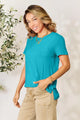 Naomi Full Size Round Neck Short Sleeve Blouses