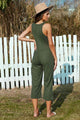 Jhobeida Scoop Neck Sleeveless Jumpsuits with Pockets