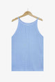 Eliana Openwork Grecian Neck Knit Tank Top