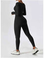 Leatris Square Neck Long Sleeve Sports Jumpsuits