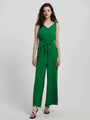 Amira Knot Detail Tie Front Sleeveless Jumpsuits