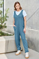 Yuddit Double Take Full Size Sleeveless Straight Jumpsuits