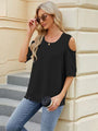 Teresa Cold Shoulder Half Sleeve Blouse