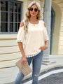 Teresa Cold Shoulder Half Sleeve Blouse