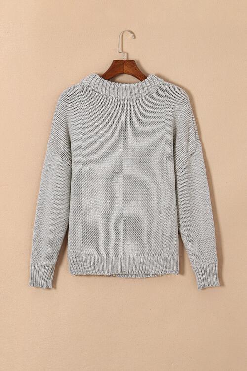 Olivia Round Neck Long Sleeve Sweater