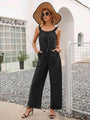 Beba Round Neck Sleeveless Jumpsuits with