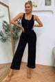Amoura Sleeveless Straight Leg Jumpsuit - Vestir en Moda