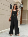 Jaqueline Square Neck Sleeveless Jumpsuits