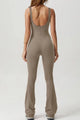 Vanessa Square Neck Sleeveless Sports Jumpsuits