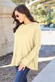 Valeria Ribbed Round Neck Long Sleeve Sweater