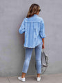 Esperanza Distressed Drop Shoulder Jacket