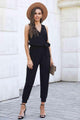 Pamela Tied Surplice Neck Sleeveless Jumpsuits