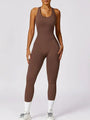 Fabiana Cutout Racerback Active Jumpsuits