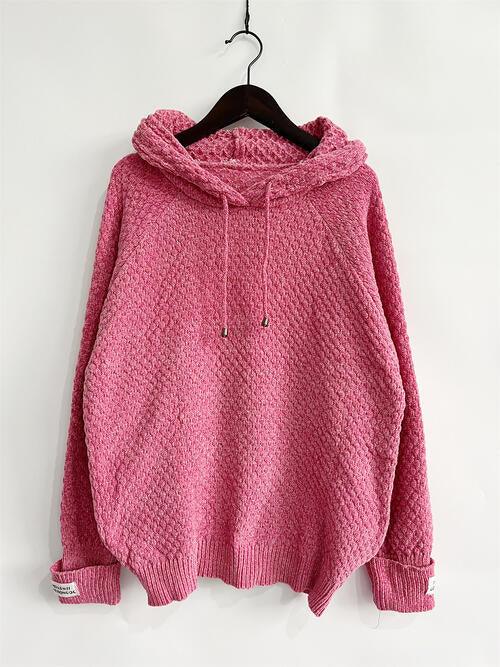 Damarys Drawstring Long Sleeve  Hooded Sweater