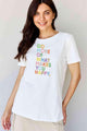 Sonia Simply Love Full Size Slogan Graphic T-Shirt - Vestir en Moda