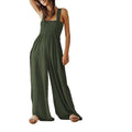 Estephanie Smocked Wide Strap Jumpsuits