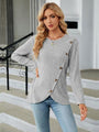 Tatiana Round Neck Long Sleeve Blouse