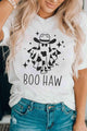Susy V-Neck Short Sleeve BOO HAW Ghost Graphic T-Shirt - Vestir en Moda