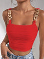 Leticia Chain Detail Square Neck Tank