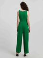 Amira Knot Detail Tie Front Sleeveless Jumpsuits
