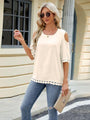 Teresa Cold Shoulder Half Sleeve Blouse