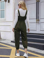 Jasmin Tie Waist Surplice Neck Overall Jumpsuits