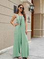 Jaqueline Square Neck Sleeveless Jumpsuits
