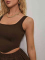 Dahiana Square Neck Cropped Tank