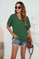 Merida V-Neck Side Ruched T-shirt