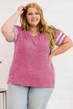 Vanessa Plus Size Striped V-Neck T-Shirt